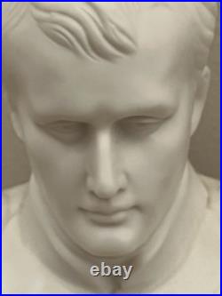 2-Beautiful Detailed Vintage Napoleon Bonaparte Bisque Porcelain Bust Figures 2-Beautiful Detailed Vintage Napoleon Bonaparte Bisque Porcelain Bust Figures