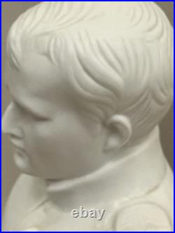 2-Beautiful Detailed Vintage Napoleon Bonaparte Bisque Porcelain Bust Figures 2-Beautiful Detailed Vintage Napoleon Bonaparte Bisque Porcelain Bust Figures