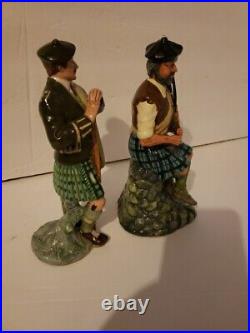 2 Royal Doulton THE LAIRD & The Piper Statue Figurine