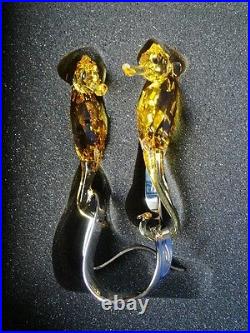$325 Swarovski Crystal FO Seahorses 5103233 Light Topaz Figurine (No Sales Tax)