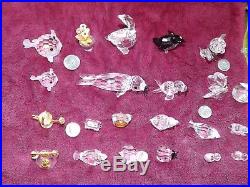 (32) SWAROVSKI CRYSTAL Figurines = Mint & Stunning Bears Seal Bug Gold MANY SALE