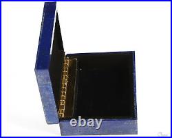 3.2 Lapis Lazuli Carved Crystal Jewelry Box, Crystal Healing