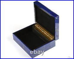 3.2 Lapis Lazuli Carved Crystal Jewelry Box, Crystal Healing