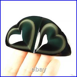 3.3 Rainbow Obsidian Hand Carved Crystal Geometric Solid Sculpture, Healing