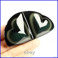 3.3 Rainbow Obsidian Hand Carved Crystal Geometric Solid Sculpture, Healing