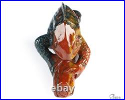 3.5 Bloodstone Hand Carved Crystal Lizard Sculpture, Crystal Healing 3.5 Bloodstone Hand Carved Crystal Lizard Sculpture, Crystal Healing