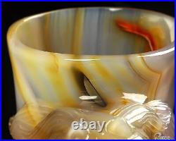 3.5 Premium Brazilian Agate Hand Carved Crystal Cup with Horse, Crystal Healing 3.5 Premium Brazilian Agate Hand Carved Crystal Cup with Horse, Crystal Healing