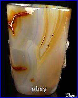 3.5 Premium Brazilian Agate Hand Carved Crystal Cup with Horse, Crystal Healing 3.5 Premium Brazilian Agate Hand Carved Crystal Cup with Horse, Crystal Healing