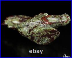 3.7 Dragon Blood Jasper Hand Carved Crystal Horse Sculpture, Crystal Healing