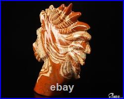 3.7 Red Jasper Hand Carved Crystal Horse Sculpture, Crystal Healing