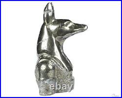 3.8 Pyrite Hand Carved Crystal Dog Sculpture, Crystal Healing