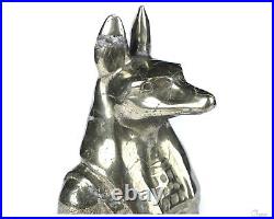 3.8 Pyrite Hand Carved Crystal Dog Sculpture, Crystal Healing