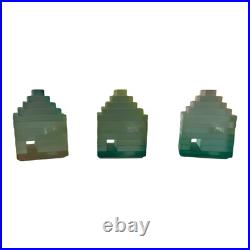 (3) Mary Kay Simoni Stacked Glass House Art Sculpture Paperweight 1992 READ (3) Mary Kay Simoni Stacked Glass House Art Sculpture Paperweight 1992 READ