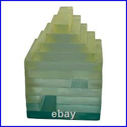 (3) Mary Kay Simoni Stacked Glass House Art Sculpture Paperweight 1992 READ (3) Mary Kay Simoni Stacked Glass House Art Sculpture Paperweight 1992 READ