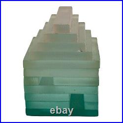 (3) Mary Kay Simoni Stacked Glass House Art Sculpture Paperweight 1992 READ (3) Mary Kay Simoni Stacked Glass House Art Sculpture Paperweight 1992 READ