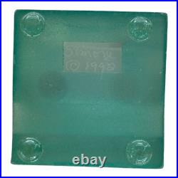 (3) Mary Kay Simoni Stacked Glass House Art Sculpture Paperweight 1992 READ (3) Mary Kay Simoni Stacked Glass House Art Sculpture Paperweight 1992 READ