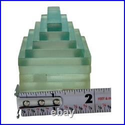 (3) Mary Kay Simoni Stacked Glass House Art Sculpture Paperweight 1992 READ (3) Mary Kay Simoni Stacked Glass House Art Sculpture Paperweight 1992 READ