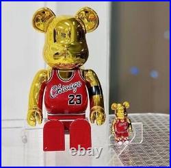 400%+100%Bearbrick Chicago#23 Michael Jordan Jersey Action Figure Art Ornament