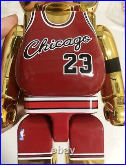 400%+100%Bearbrick Chicago#23 Michael Jordan Jersey Action Figure Art Ornament