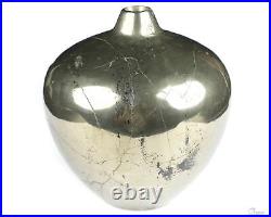 4.3 Pyrite Hand Carved Crystal Vase Sculpture, Crystal Healing