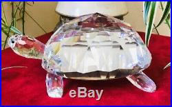 $4,500 Very Rare Swarovski Crystal Giant Turtle Retired FLAWS PLS READ