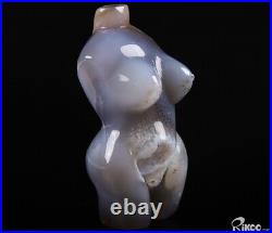 4.6 Agate Carved body Crystal Mother earth, Crystal Healing