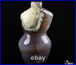 4.6 Agate Carved body Crystal Mother earth, Crystal Healing