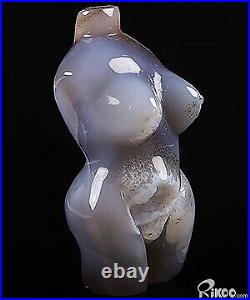 4.6 Agate Carved body Crystal Mother earth, Crystal Healing