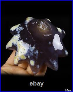 4.8 Agate Geode Crystal Sun, Crystal Healing