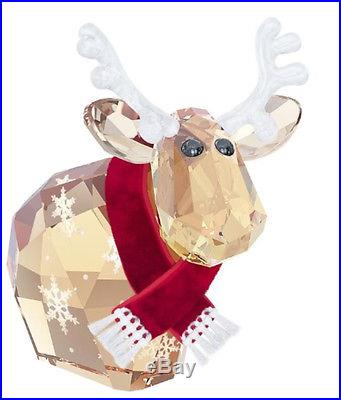 5059025 Reindeer Mo, Lt. Ed. Crystal Santa Cow Bull Swarovski Authentic MIB
