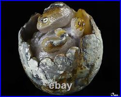 5.2 Agate Hand Carved Crystal Dinosaur Sculpture, Crystal Healing