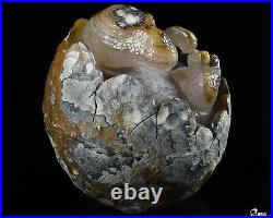 5.2 Agate Hand Carved Crystal Dinosaur Sculpture, Crystal Healing