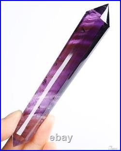 5.2 Amethyst Carved Faceted Crystal Wand/Point, Crystal Healing