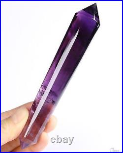 5.2 Amethyst Carved Faceted Crystal Wand/Point, Crystal Healing