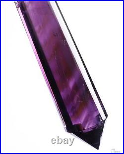 5.2 Amethyst Carved Faceted Crystal Wand/Point, Crystal Healing