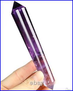 5.2 Amethyst Carved Faceted Crystal Wand/Point, Crystal Healing