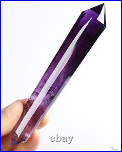 5.2 Amethyst Carved Faceted Crystal Wand/Point, Crystal Healing