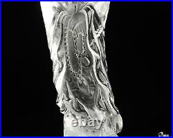 5.4 Quartz Rock Crystal Hand Carved Crystal Kwan-yin Sculpture, Crystal Healing 5.4 Quartz Rock Crystal Hand Carved Crystal Kwan-yin Sculpture, Crystal Healing