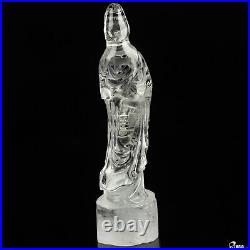 5.4 Quartz Rock Crystal Hand Carved Crystal Kwan-yin Sculpture, Crystal Healing 5.4 Quartz Rock Crystal Hand Carved Crystal Kwan-yin Sculpture, Crystal Healing