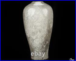 5.5 Quartz Rock Crystal Hand Carved Crystal Vase Sculpture, Crystal Healing