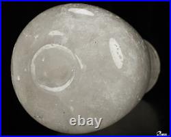 5.5 Quartz Rock Crystal Hand Carved Crystal Vase Sculpture, Crystal Healing