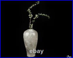 5.5 Quartz Rock Crystal Hand Carved Crystal Vase Sculpture, Crystal Healing