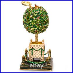 5 Faberge Egg. Bay Tree Musical Egg Plays Swan Lake. Made in Russia