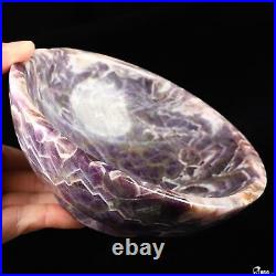 6.3 Dream Chevron Amethyst Hand Carved Crystal Bowl, Crystal Healing