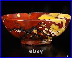 6.5 Mookaite Jasper Hand Carved Crystal Bowl, Crystal Healing