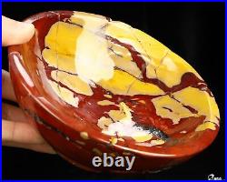 6.5 Mookaite Jasper Hand Carved Crystal Bowl, Crystal Healing