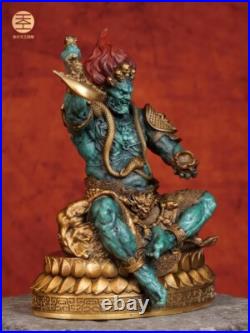 6.8 Brass Mahakala Statue Wrathful Deity Buddha Sculpture Buddhism Artwork Deco 6.8 Brass Mahakala Statue Wrathful Deity Buddha Sculpture Buddhism Artwork Deco