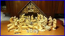 6 Anri Wooden Carved Karl Kuolt Nativity Set Scene Holy Family+26 Figurines