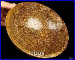 8.3 Elephant Skin Jasper Hand Carved Crystal Bowl, Crystal Healing