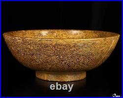 8.3 Elephant Skin Jasper Hand Carved Crystal Bowl, Crystal Healing